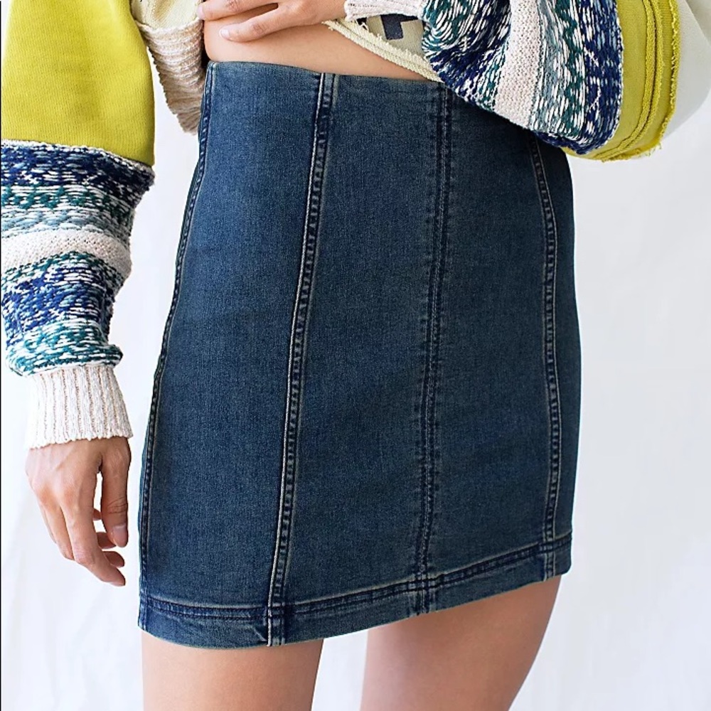 Free People Denim Skirt
